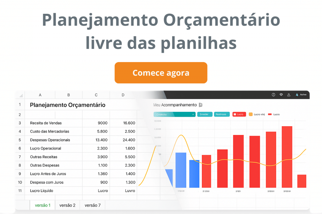 Planejamento Orçamentário livre das planilhas